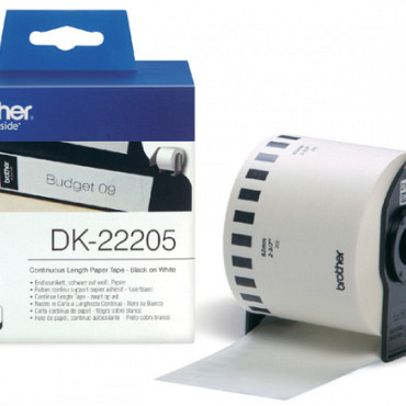 Etiket Brother DK-22205 62mm 30-meter wit papier