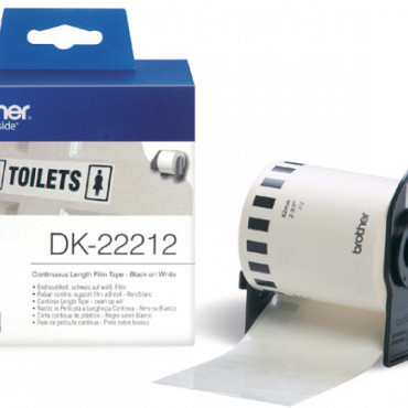 Etiket Brother DK-22212 62mm 15-meter witte film
