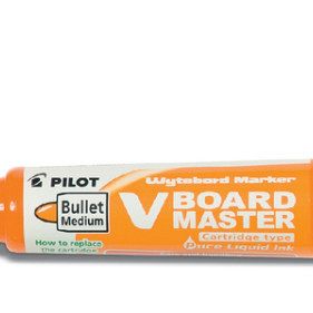 Viltstift PILOT Begreen whiteboard rond medium oranje