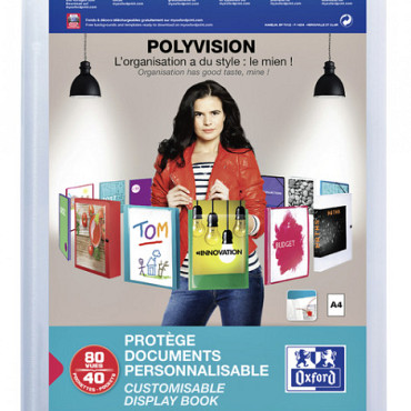 Showalbum Oxford Polyvision A4 40-tassen PP transparant