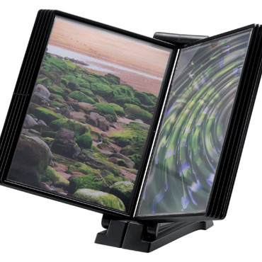 Infomanager Djois Flex-O-Frame basis met 10-tassen antraciet/zwart
