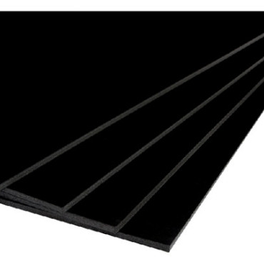 Foamboard 50x70cm 2-zijdig 5mm zwart