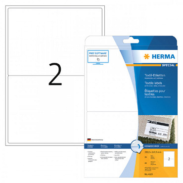 Etiket HERMA 4519 199.6x143.5mm acetaatzijde wit