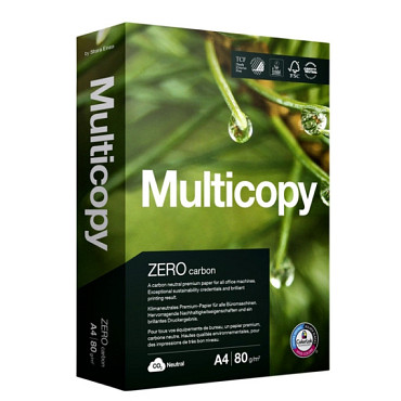 Kopieerpapier Multicopy Zero A4 80gr wit 500 vel