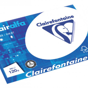 Kopieerpapier Clairefontaine Clairalfa A3 120gr wit 250vel