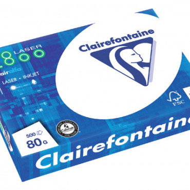 Kopieerpapier Clairefontaine laser A4 80gr wit 500vel