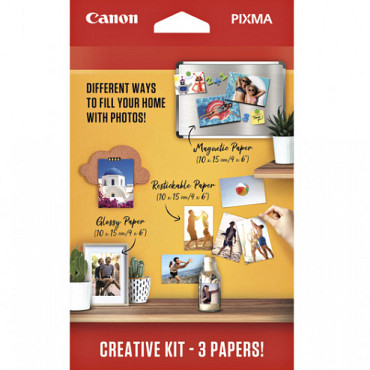 Fotopapier Canon creatieve kit met 3 soorten papier