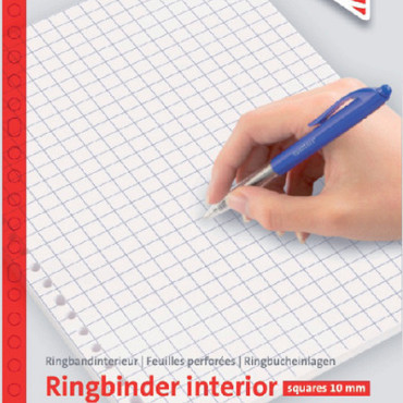 Interieur Quantore A4 23-gaats ruit 10mm 100vel