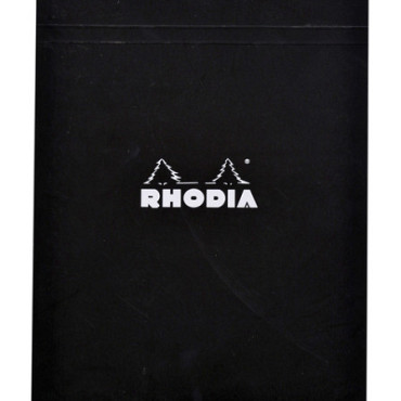 Schrijfblok Rhodia A4 dots 160 pagina's 90gr zwart