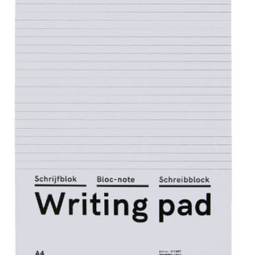 Schrijfblok Qbasic A4 lijn 160blz 60gr