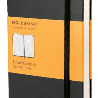 Notitieboek Moleskine pocket 90x140mm lijn hard cover zwart