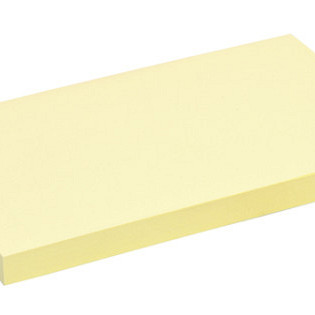 Memoblok Quantore 76x127mm geel 100 vel