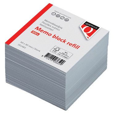 Memoblaadjes Quantore losbladig 90x90x90mm 900 vel