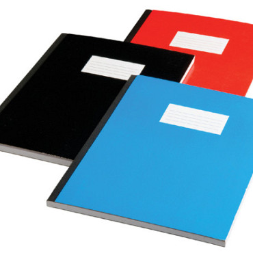 Schrift Qbasic met harde kaft A4 160blz lijn assorti