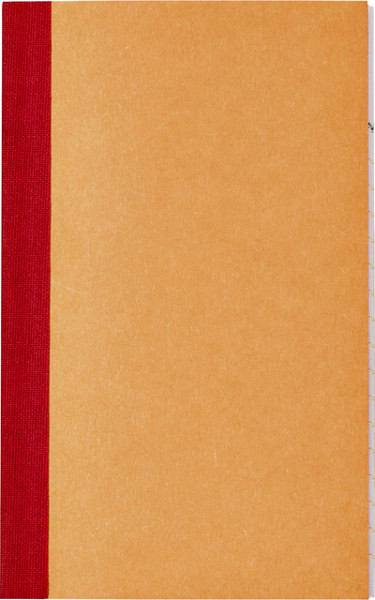 Kasboek 135x83mm 72blz 1 kolom oranje