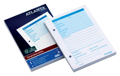 Gespreksnotitieblok Atlanta A6 100vel