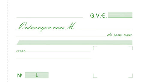 Ontvangstbewijzen Exacompta Manifold dupli 50vel Nl