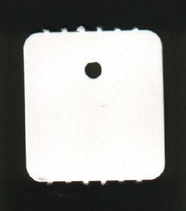 Hangetiket op rol 27x25mm blanco 2.000 stuks