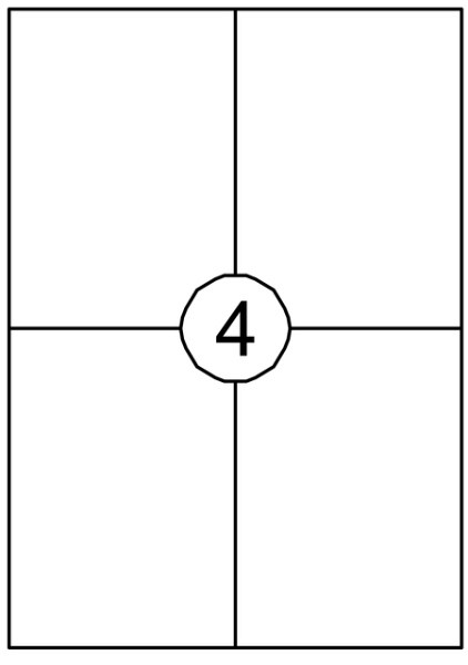 Etiket Quantore 105X148mm 60 stuks