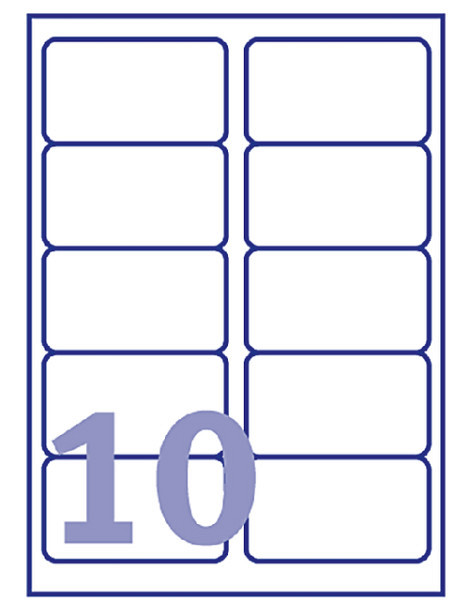 Etiket Avery J8173-10 99.1x57mm wit 100stuks