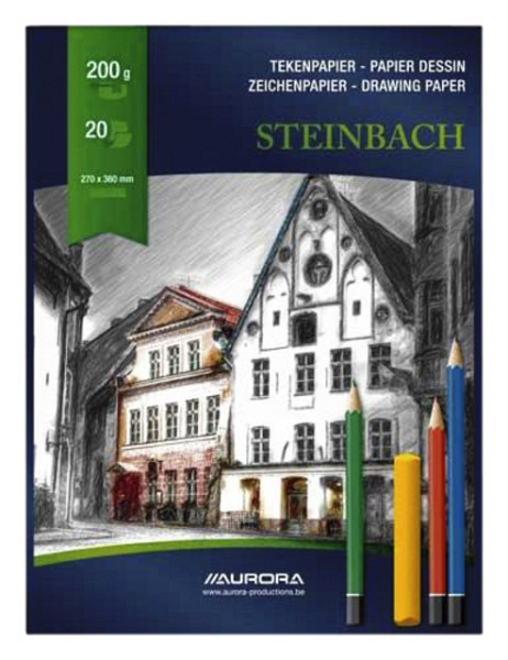 Tekenblok Aurora 27x36cm 20 vel 200 gram Steinbach papier