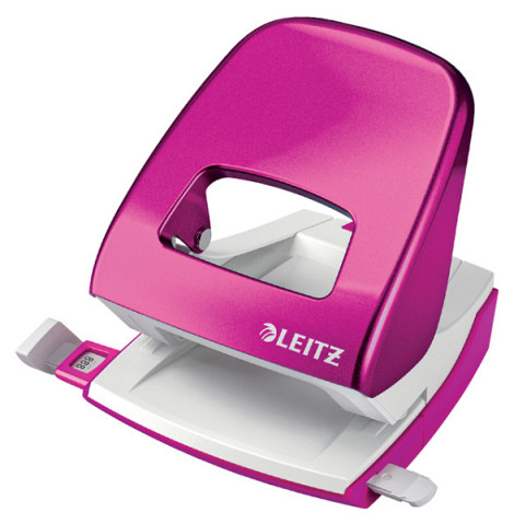 Perforator Leitz WOW 5008 Nexxt metaal 30 vel roze