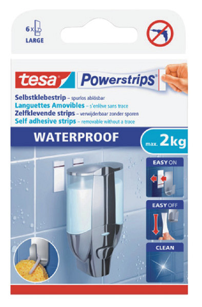 Kleefstrips Powerstrips® waterproof LARGE dubbelzijdig 2kg