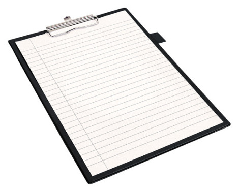 Klembord Quantore A4 staand zwart met 100mm klem + penlus