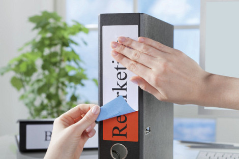 Rugetiket Avery breed 61x192mm zelfklevend geel 100 vel