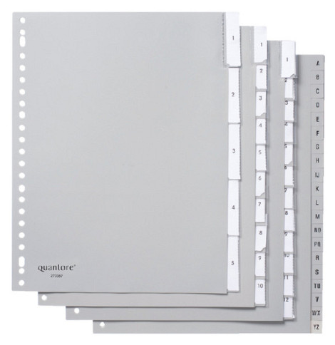 Tabbladen Quantore 23-gaats 1-20 genummerd extra breed PP