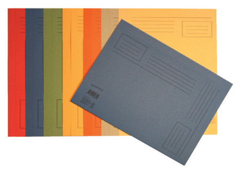 Vouwmap Quantore Folio ongelijke zijde 320gr grijs
