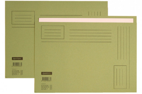 Vouwmap Quantore Folio ongelijke zijde 230gr groen