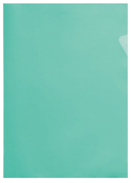 Insteekmap L-model Quantore A4 PP 0.12mm groen 25 stuks