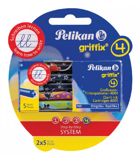 Inktpatroon Pelikan Griffix blauw op blister