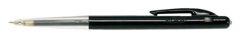 Balpen Bic M10 medium zwart blister à 2 stuks