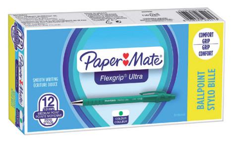 Balpen Paper Mate Flexgrip Ultra medium groen