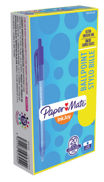 Balpen Paper Mate Inkjoy 100RT medium blauw