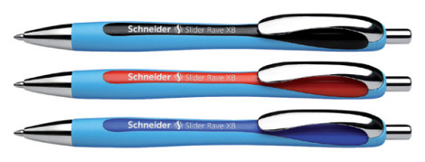 Balpen Schneider Slider Rave extra breed donkerblauw