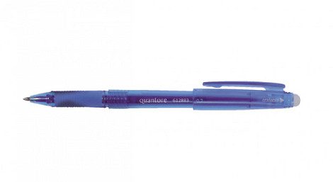 Gelschrijver Quantore erasable 0.7mm blauw