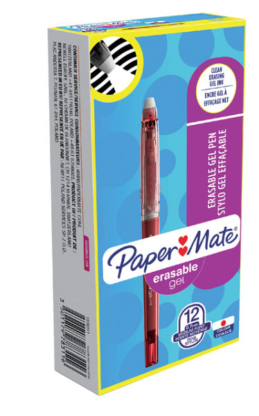Gelschrijver Paper Mate Inkjoy Erasable rood