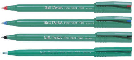 Rollerpen Pentel R50 medium groen