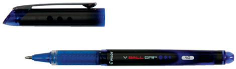 Rollerpen PILOT V-Ball grip breed blauw