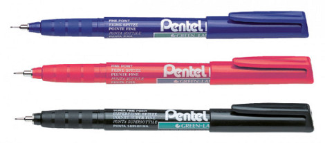 Fineliner Pentel NMF50 blauw 0.4mm