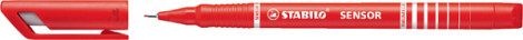 Fineliner STABILO Sensor 189/40 fijn rood
