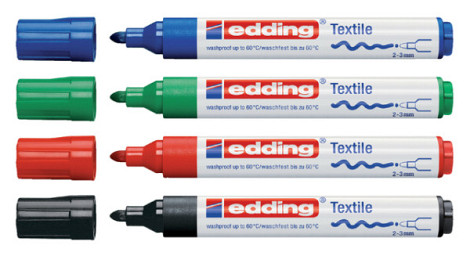 Textielmarker edding 4500 rond 2-3mm zwart