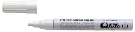 Viltstift PILOT Super Color lakmarker medium wit