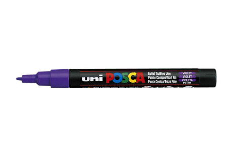 Verfstift Posca PC3M fijn paars