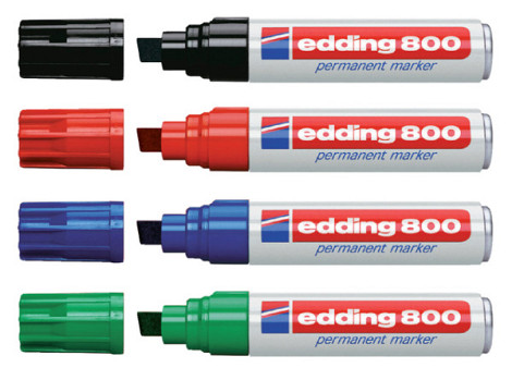 Viltstift edding 800 schuin 4-12mm rood