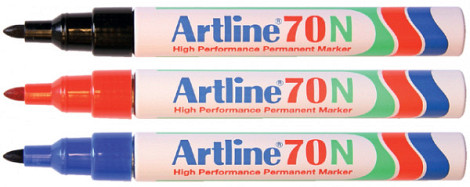 Viltstift Artline 70 rond 1.5mm rood