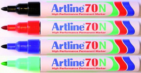 Viltstift Artline 70 rond 1.5mm rood